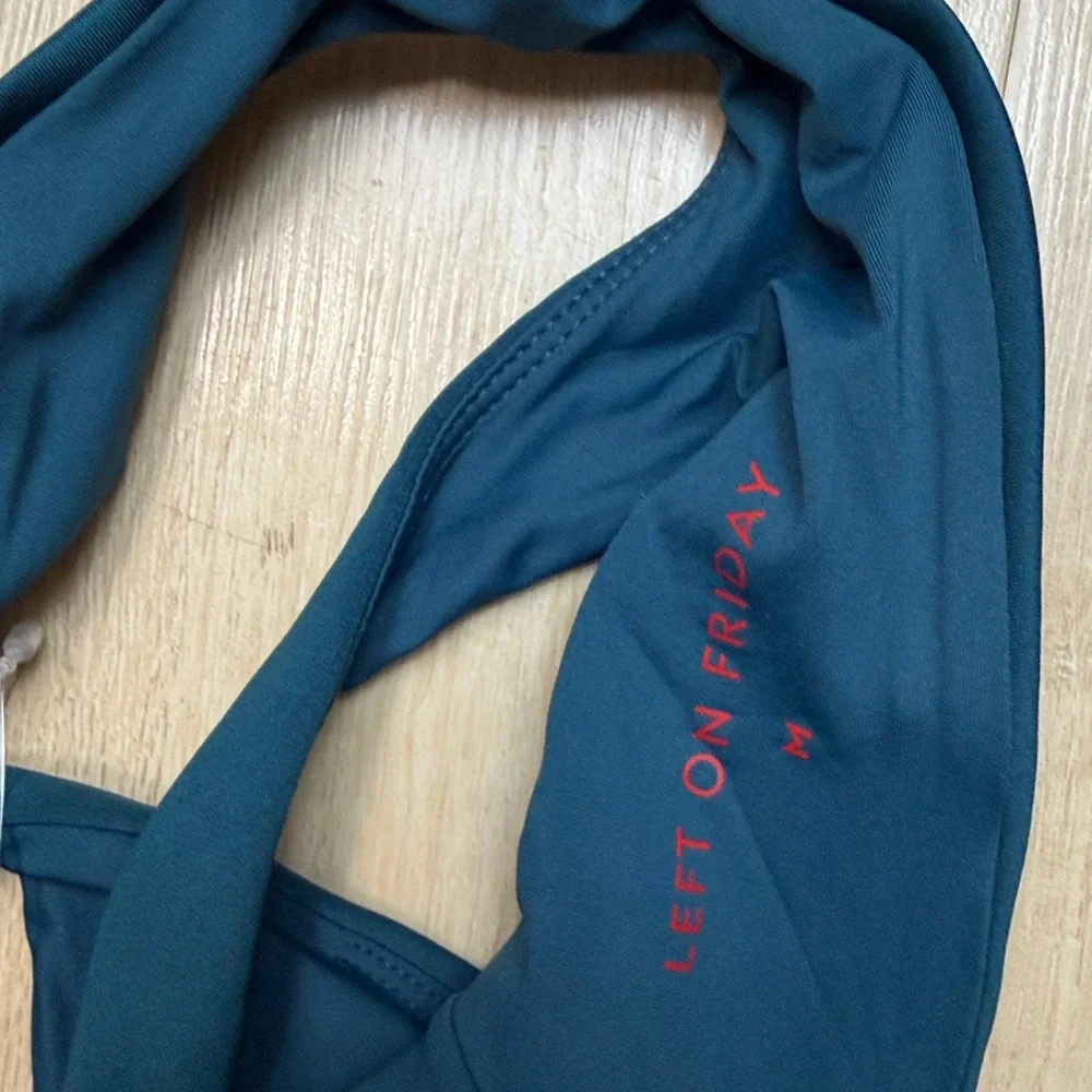 Left on Friday Plunge Bikini Top deep end